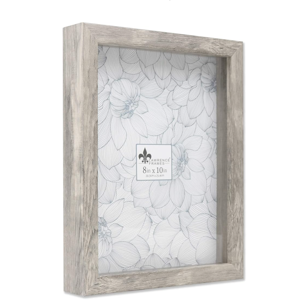 Lawrence Frame - Weathered Gray Shadow Box 8 x 10