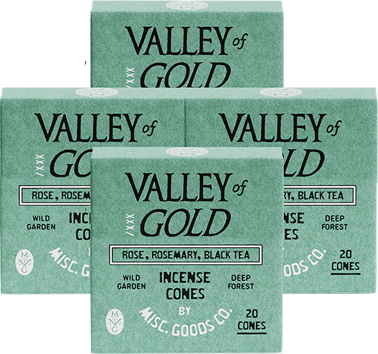 Misc. Goods Co. - "Valley of Gold" Cone Incense