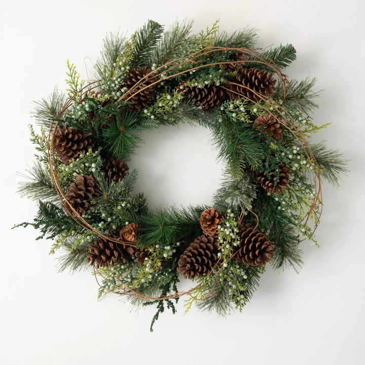 Woodland Pine Wreath 24"