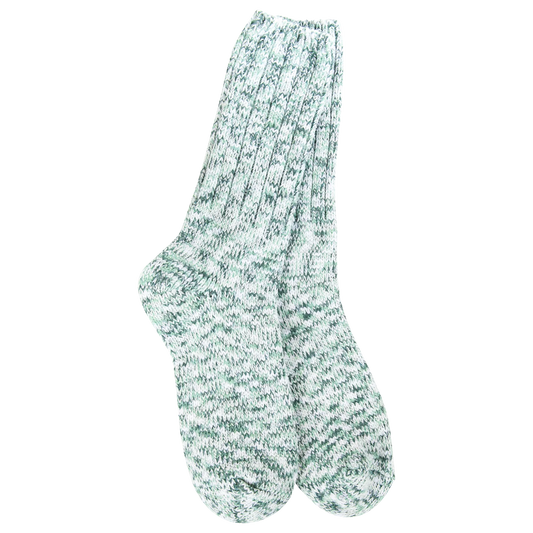 World's Softest Socks - Women's Weekend Holiday Ragg Crew. Spruce