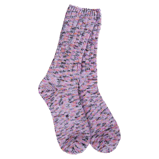 World's Softest Socks - Women's Weekend Ragg Crew. Lavender