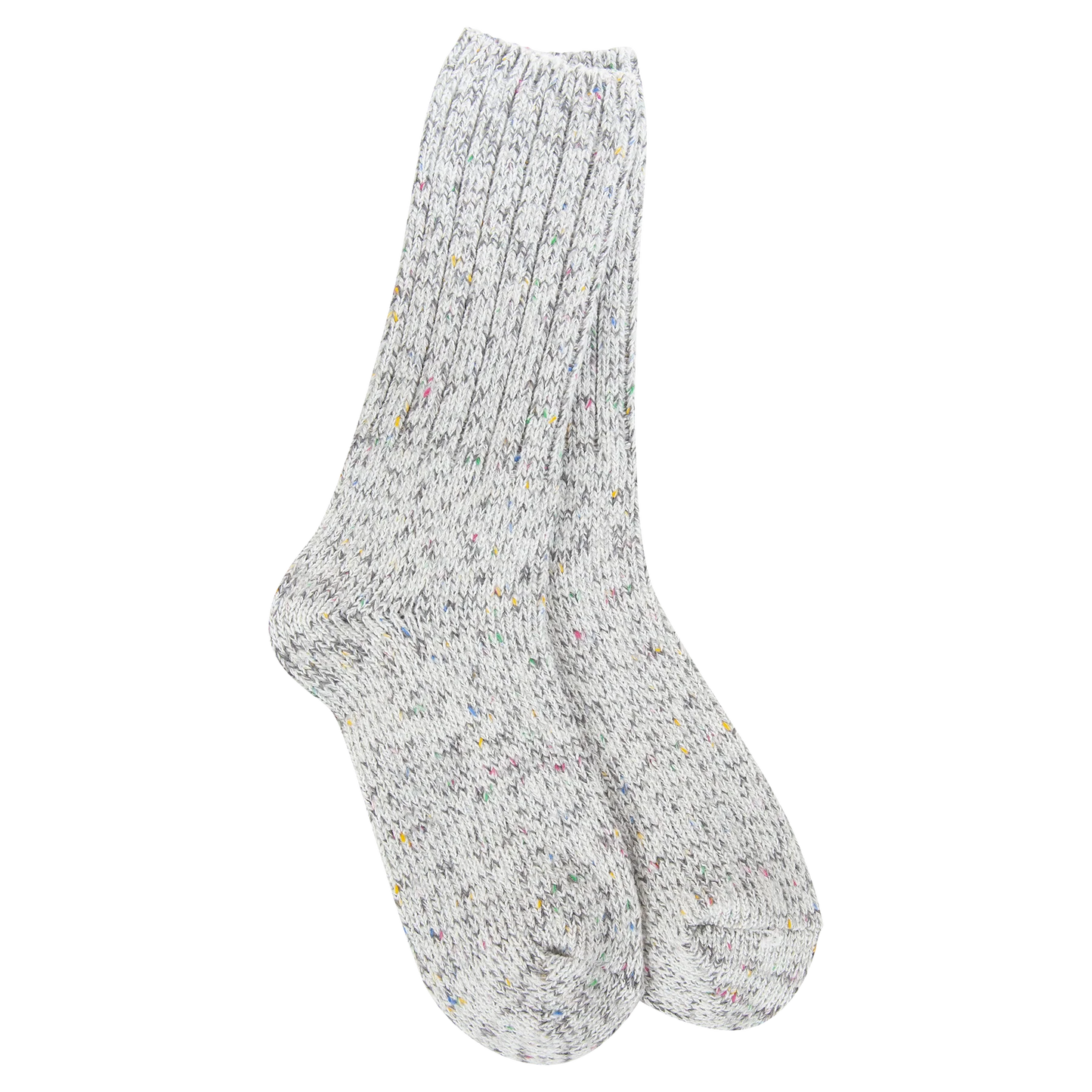 World's Softest Socks - Women's Weekend Ragg Crew. Rocky Confetti
