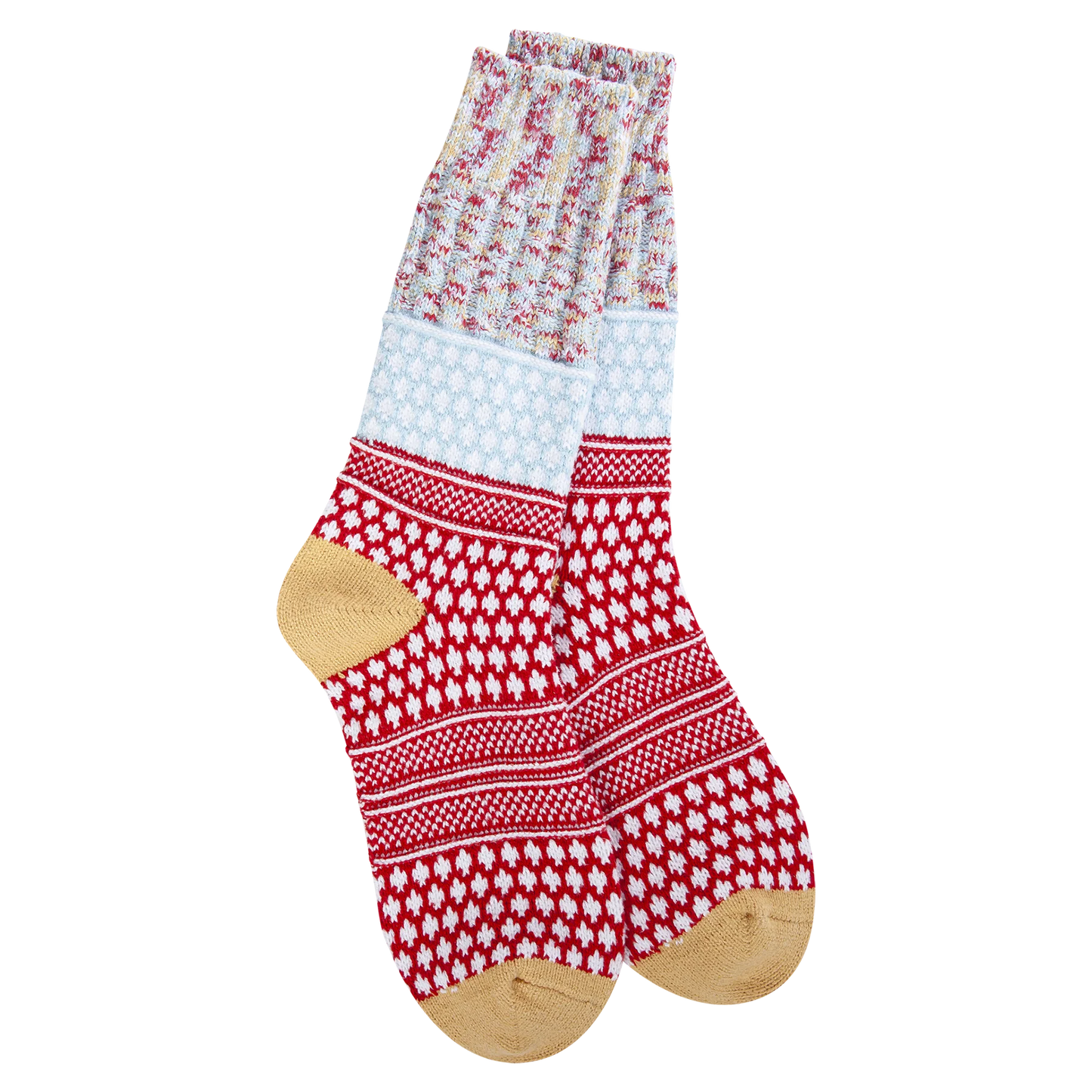 World's Softest Socks - Women's Weekend Gallery Textured Crew. Wonderland Multi
