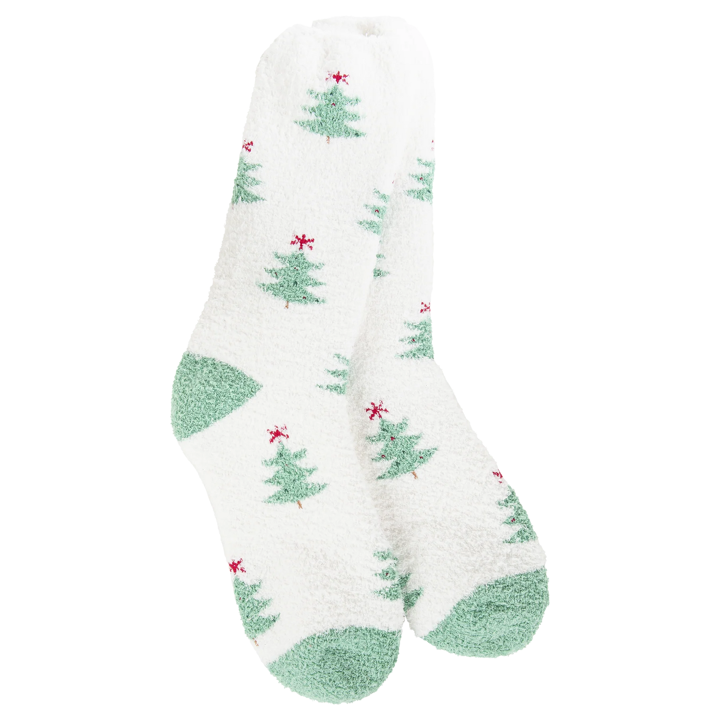 World's Softest Socks - Women's Holiday Cozy Crew. Holiday Forest