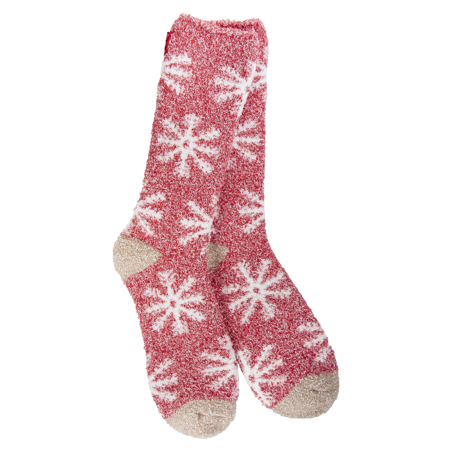 World's Softest Socks - Women's Holiday Cozy Crew. Snowflakes