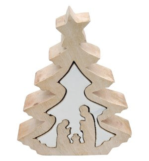 Wood / Enamel Tree Nativity