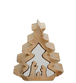 Wood / Enamel Tree Nativity