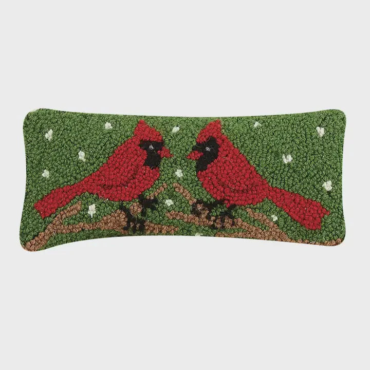 Two Cardinals Hook Pillow