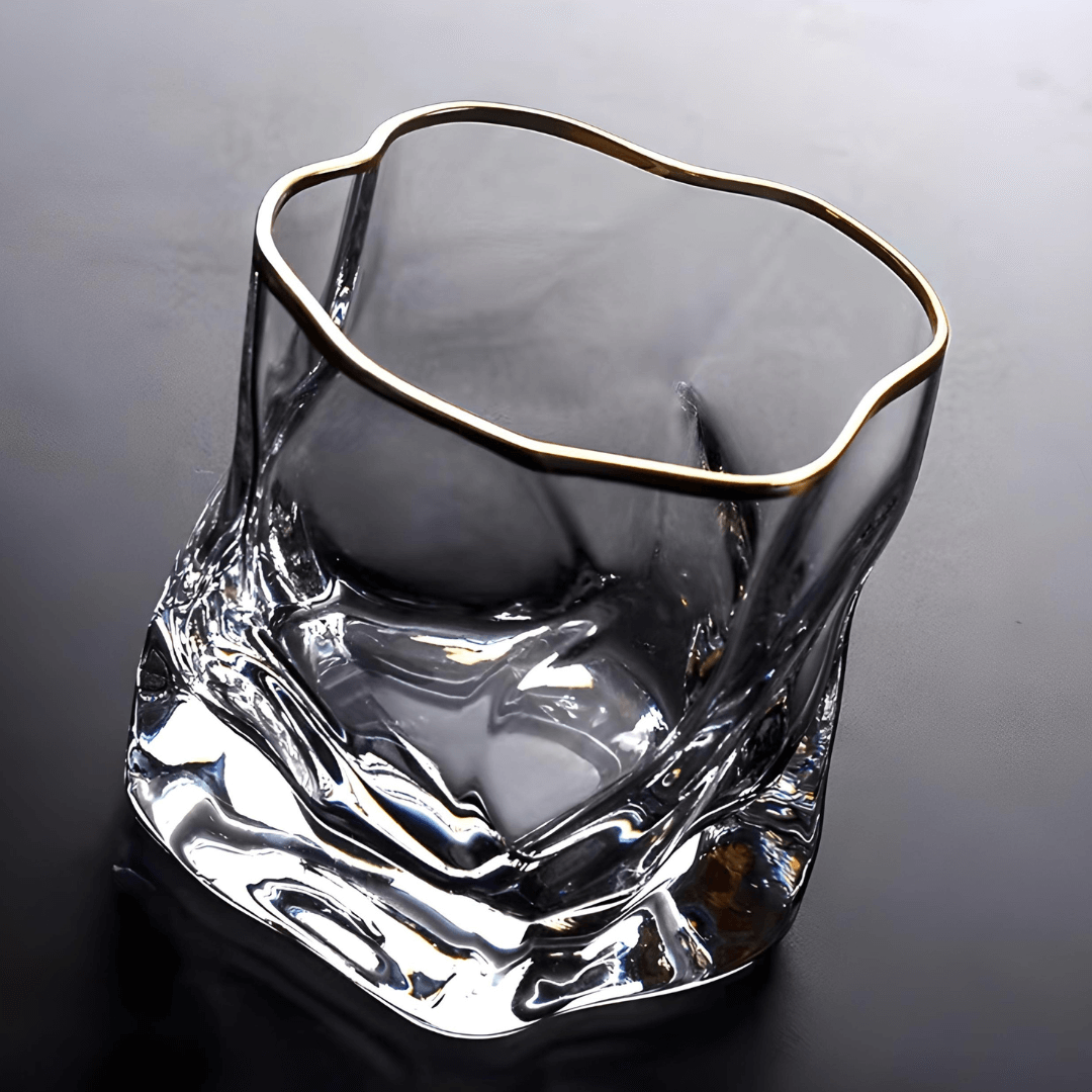 TsukiGlass - Gold Hoshi Japanese Crystal Whisky Glass