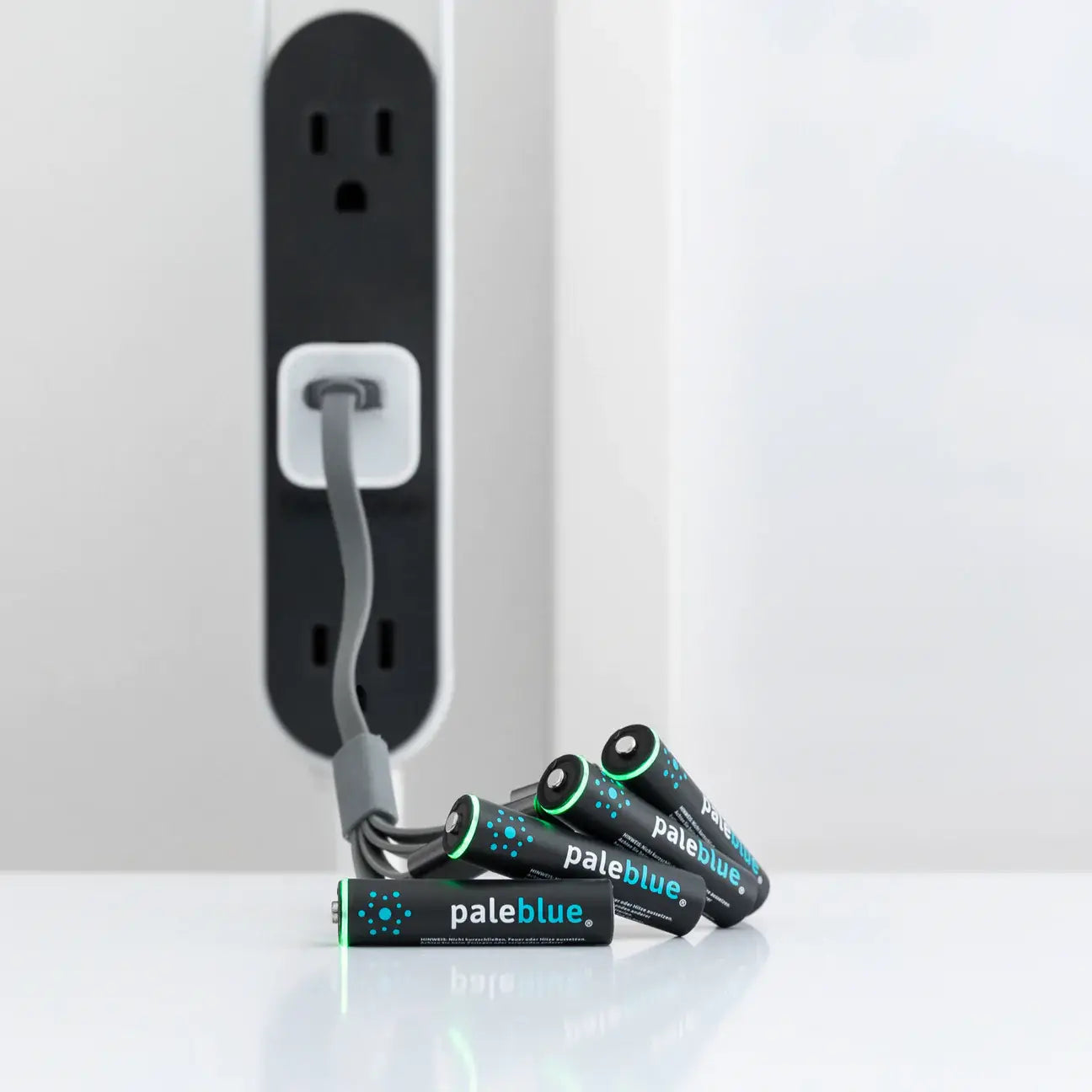 Pale Blue. AAA Rechargeable Batteries