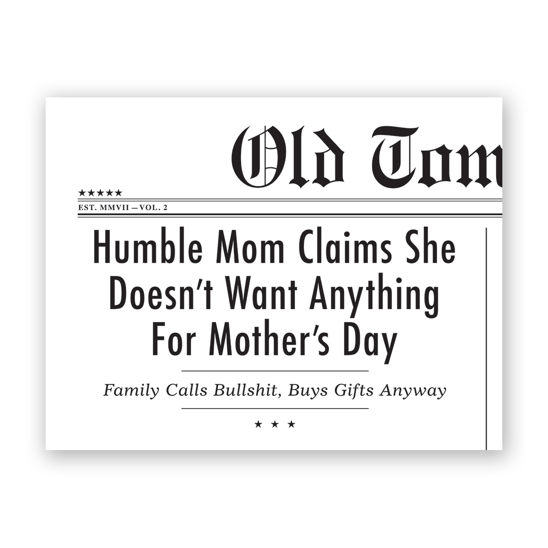 Humble Mom Mother's Day Greeting Card