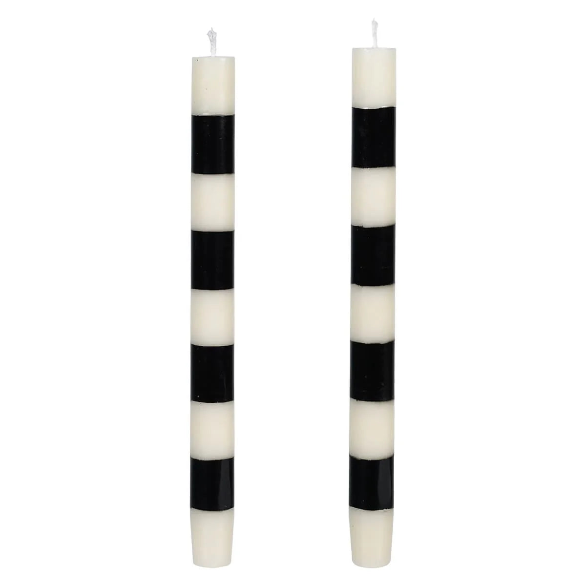 Taper Candles Black & White (2) per box