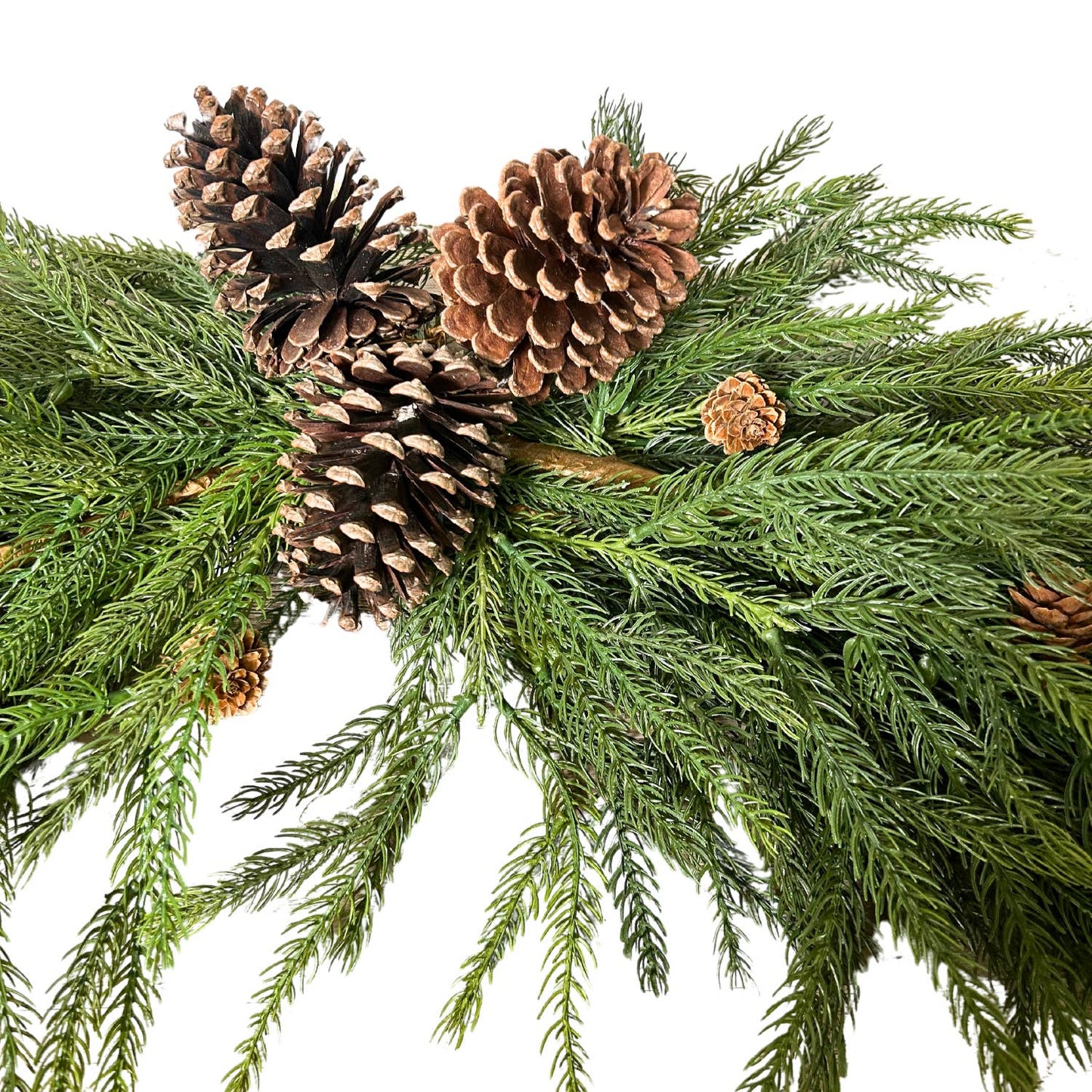Pacific Norfolk Pine Cone Christmas Swag 31.5''