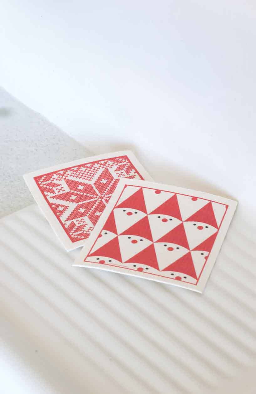 Swedish Dishcloth - Selbu - Red