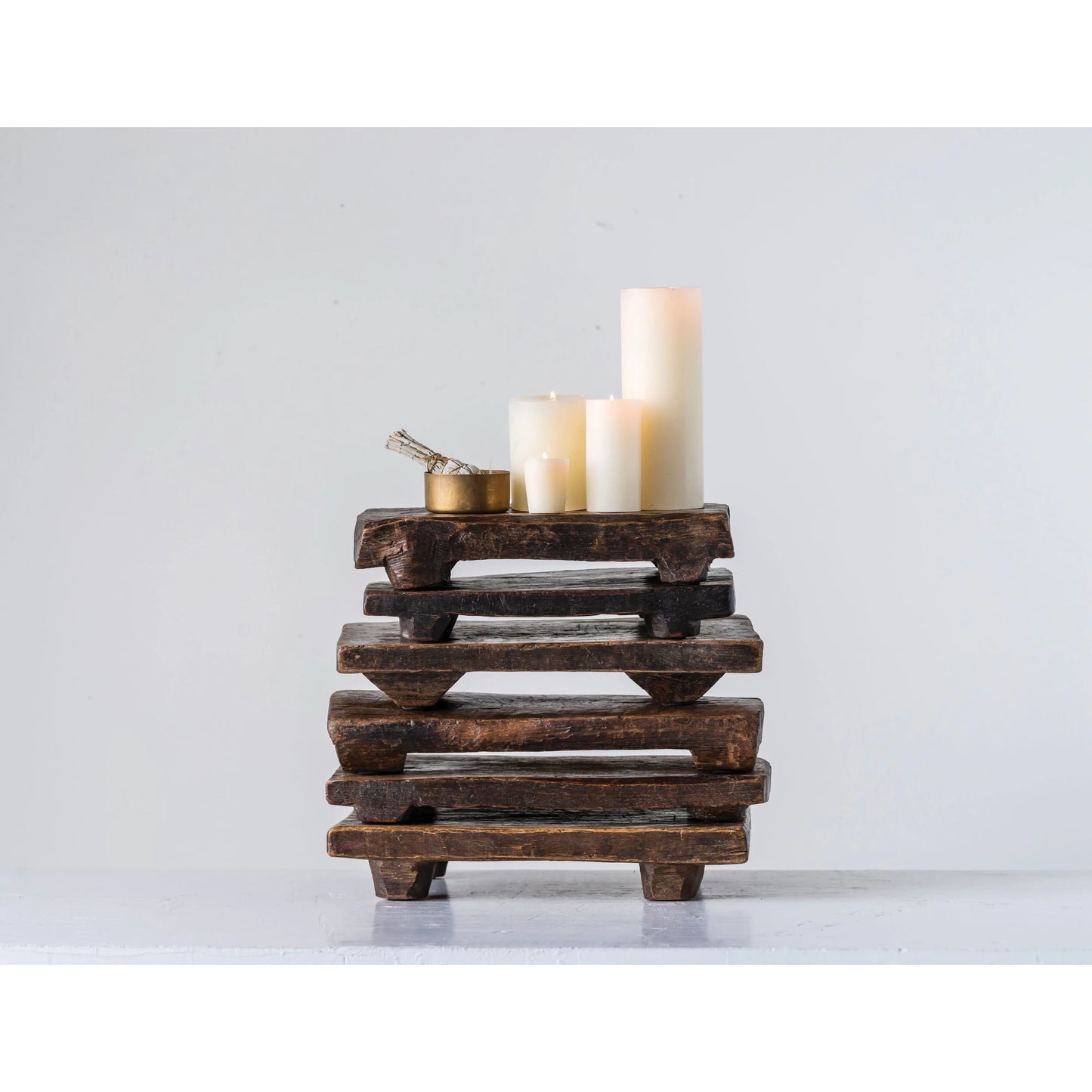 Creative Co-op - Decorative Wood Pedestal