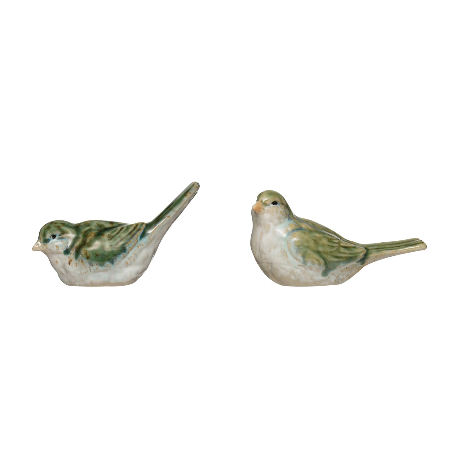 Creative Co-op Stoneware Bird, Green (2 styles)