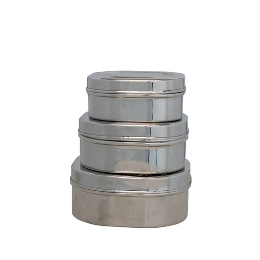 Creative Co-Op - Stainless Steel Nesting Containers (Set of 3)