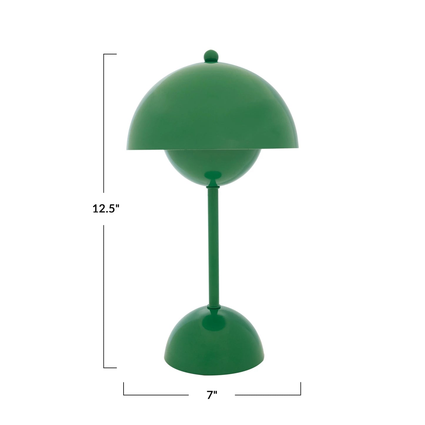 Creative Co-Op - LED Metal Table Lamp w/ Inline Switch - Green