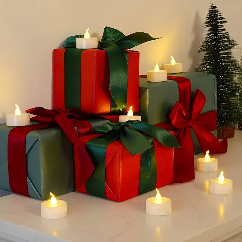 Flameless Flickering LED Tea Light Candles
