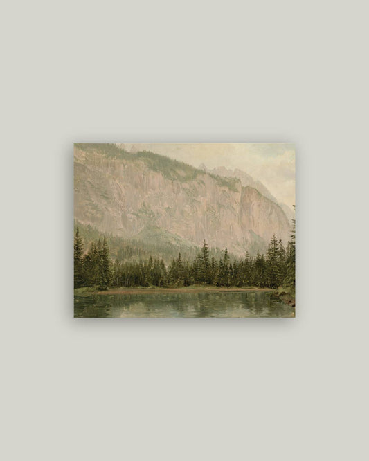 Petal Lane Home - Mountain Pine Landscape Antique Artist Board