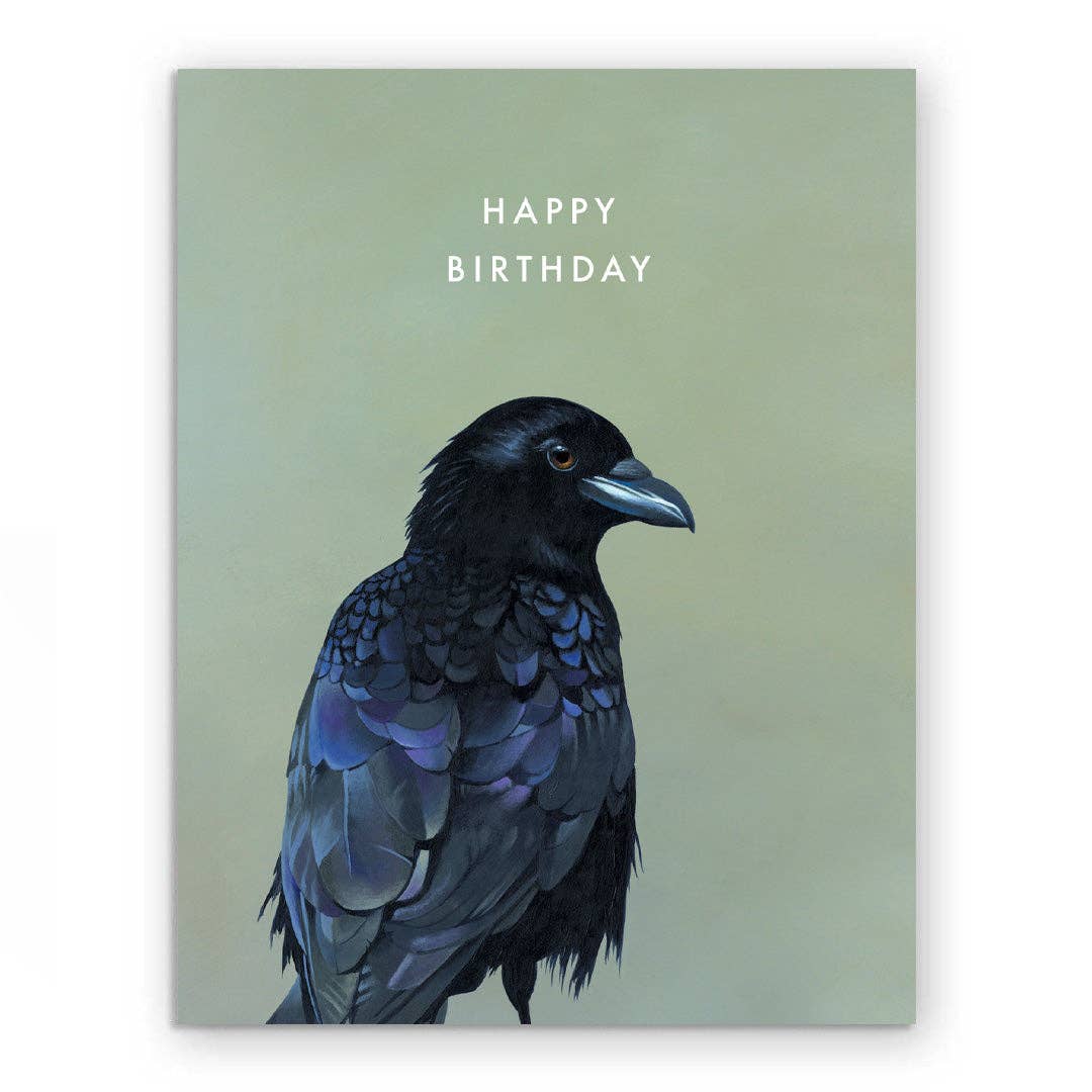 Crow Birthday Card