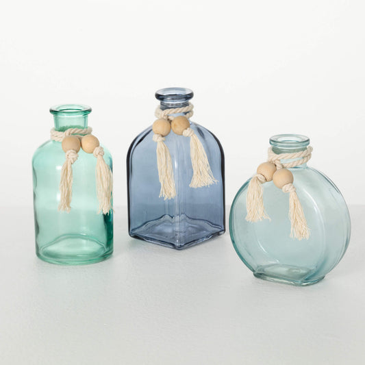 Vase w/Tassel  ( 3 styles)