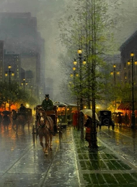 Carriages On Canal Street, 1st Edition,   G. Harvey