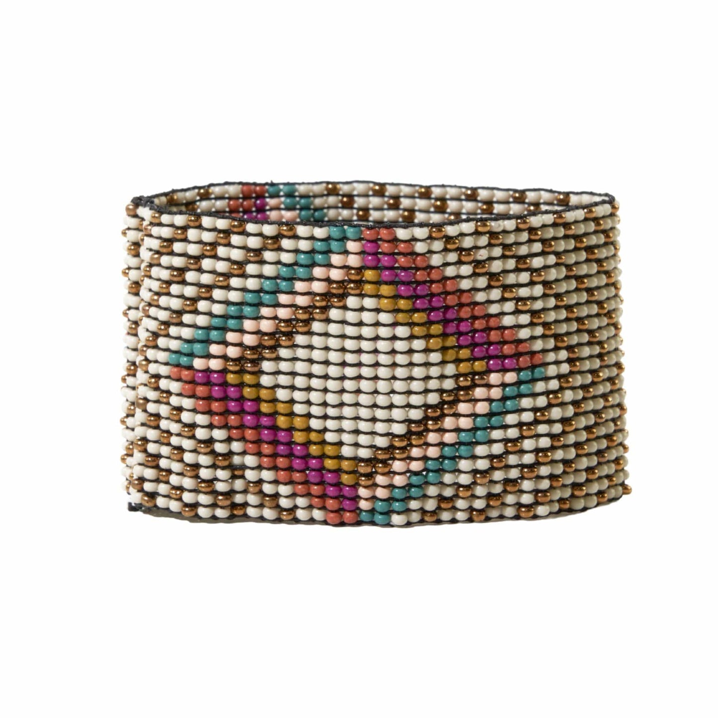 Penelope Diamonds Beaded Stretch Bracelet Muted Rainbow