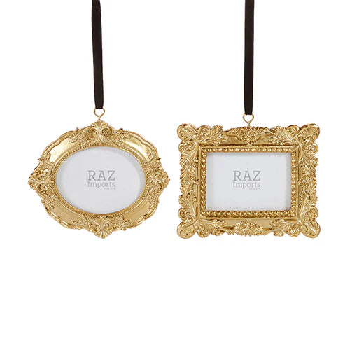 Ornament - 6" Vintage Photo Frame