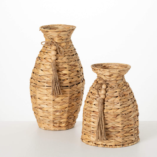 Beaded Tassel Basket