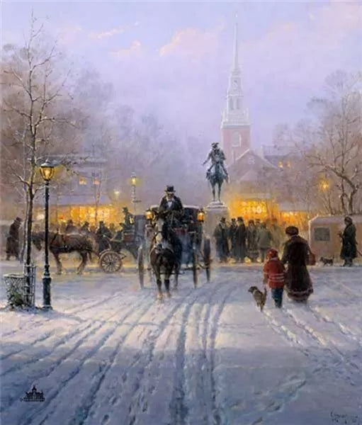 Winter In Old Boston, 1st Edition, G. Harvey