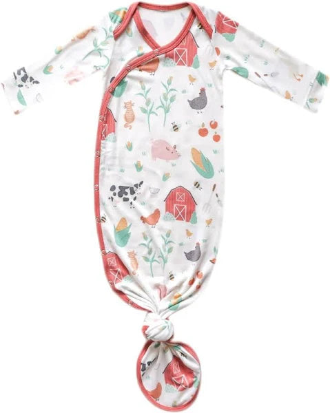 Copper Pearl Farmstead Newborn Knotted Gown