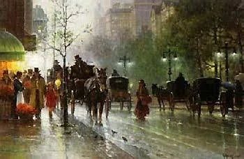 Cabbies On Fifth Avenue, G. Harvey