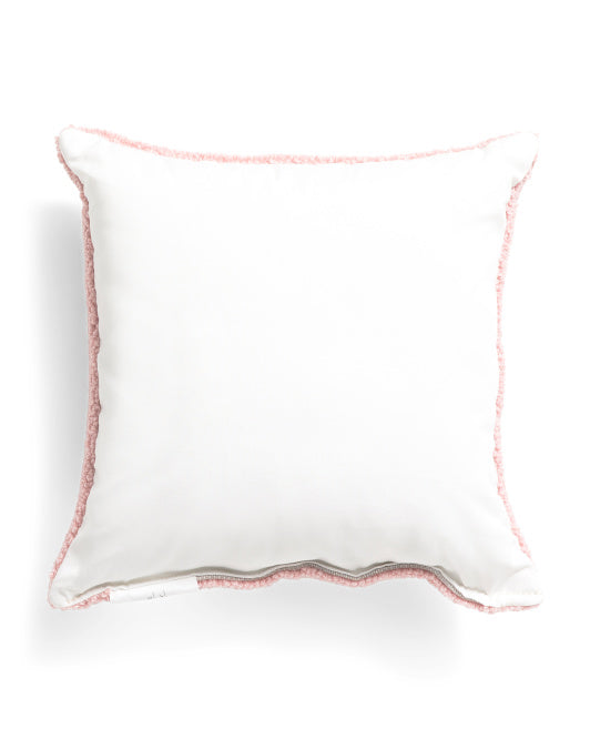 Gingham Bow Martini Glass Hook Pillow