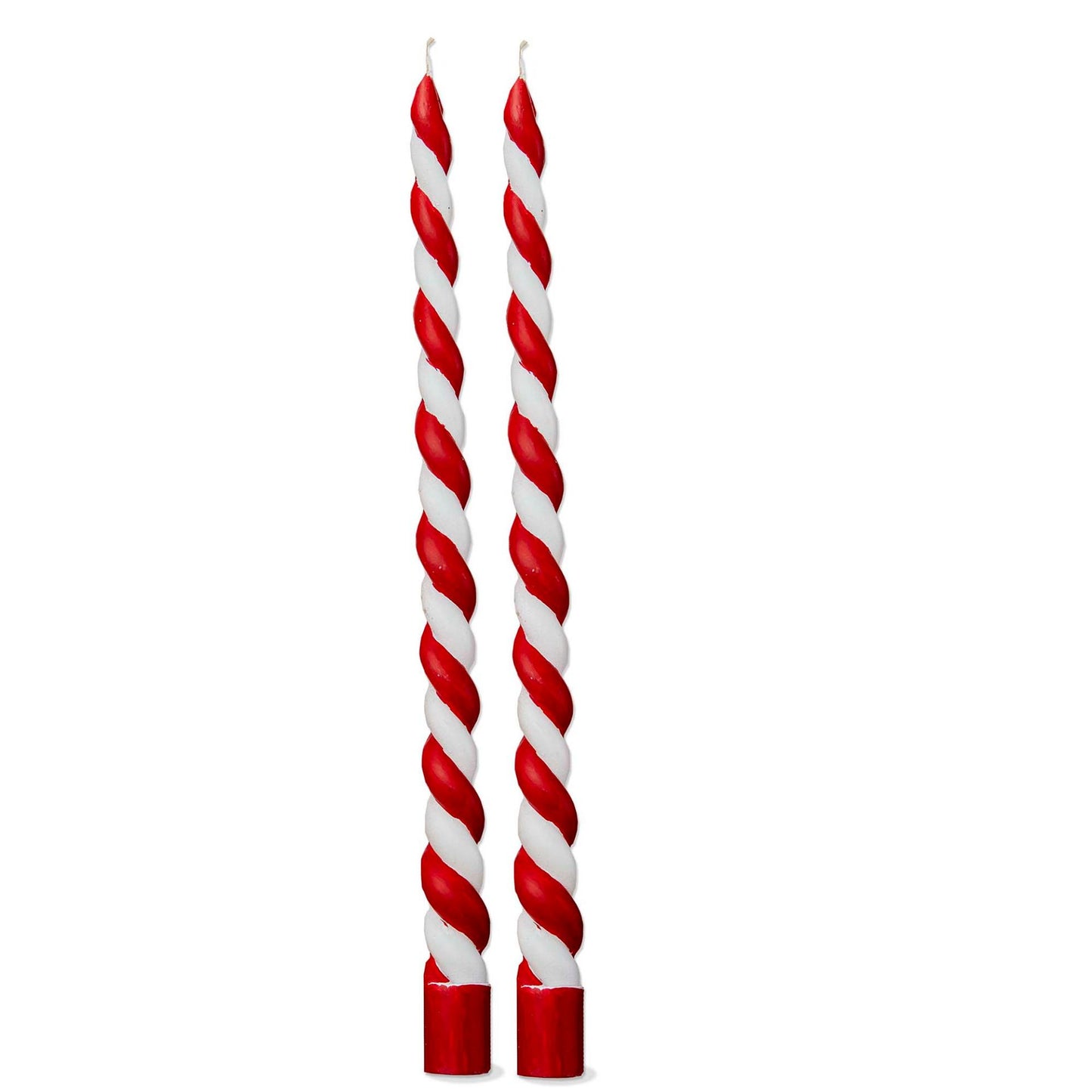 Christmas Twist Tapers  Red & White (2) per box