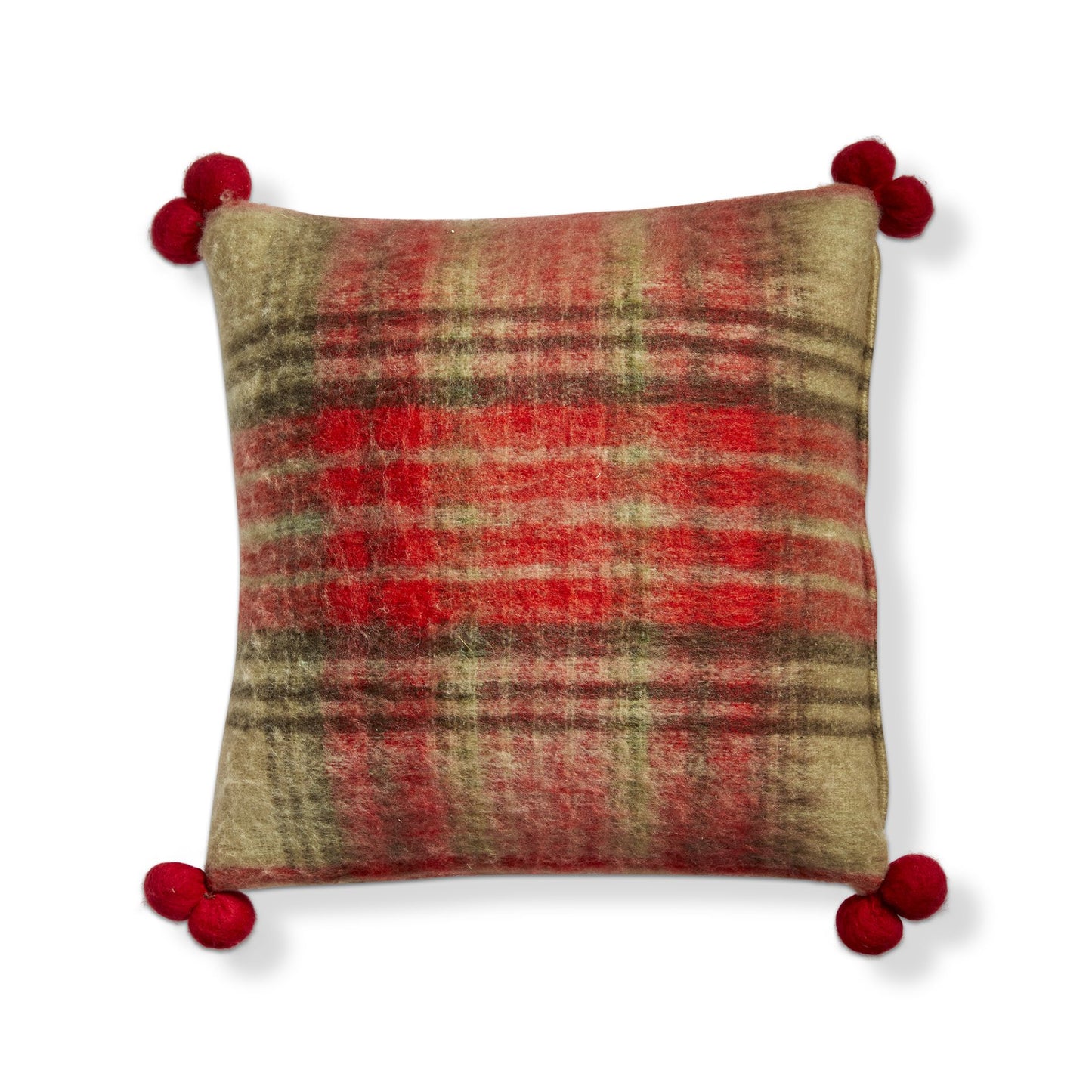 Snow Plaid Pillow