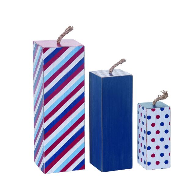 Wooden Firecracker Set of 3