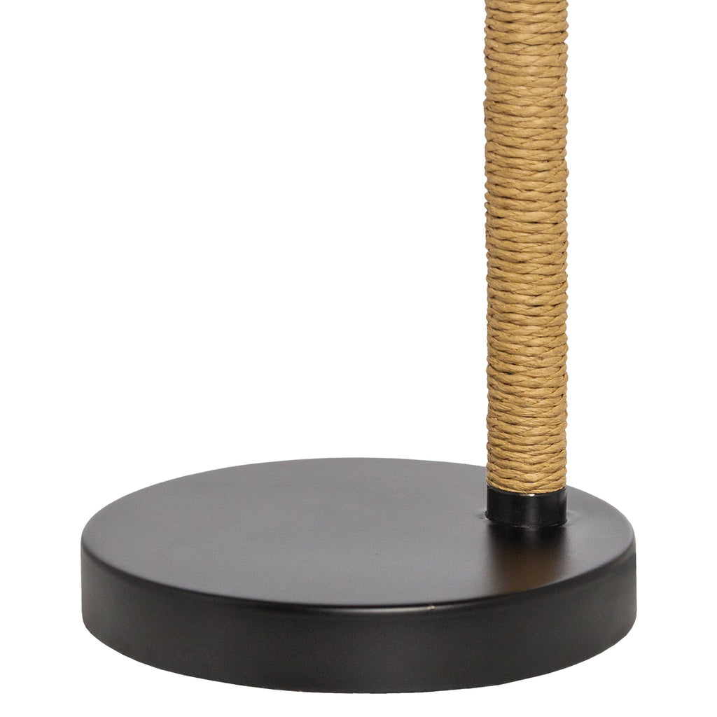 Black Dome Shade Table Lamp 20.5"H