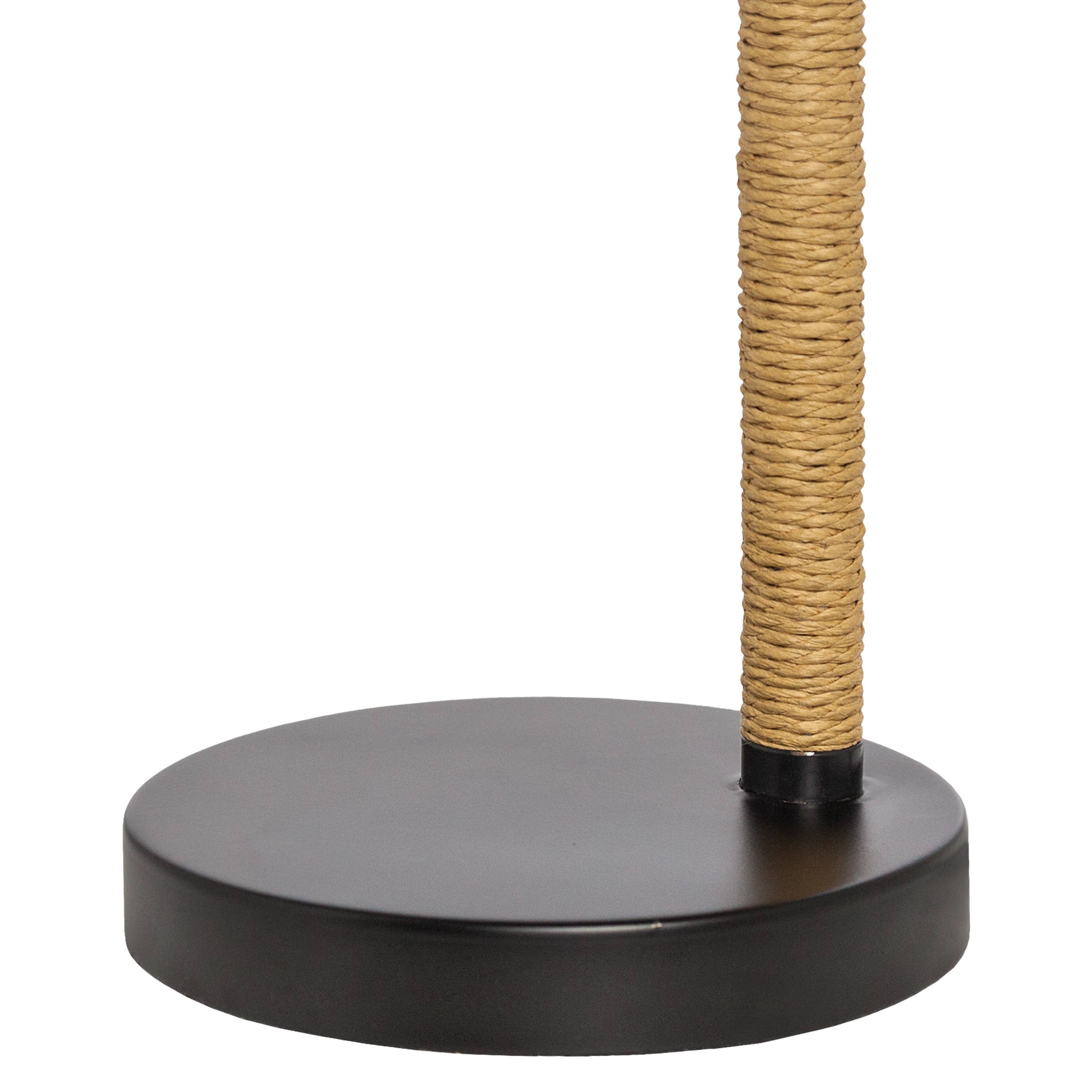 Black Dome Shade Table Lamp 20.5"H