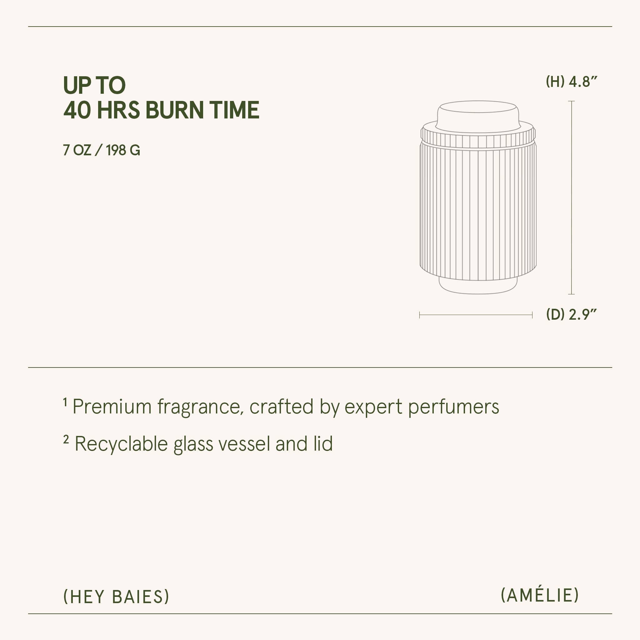 La Jolie Muse - Hey Baies Scented Candle - 7oz
