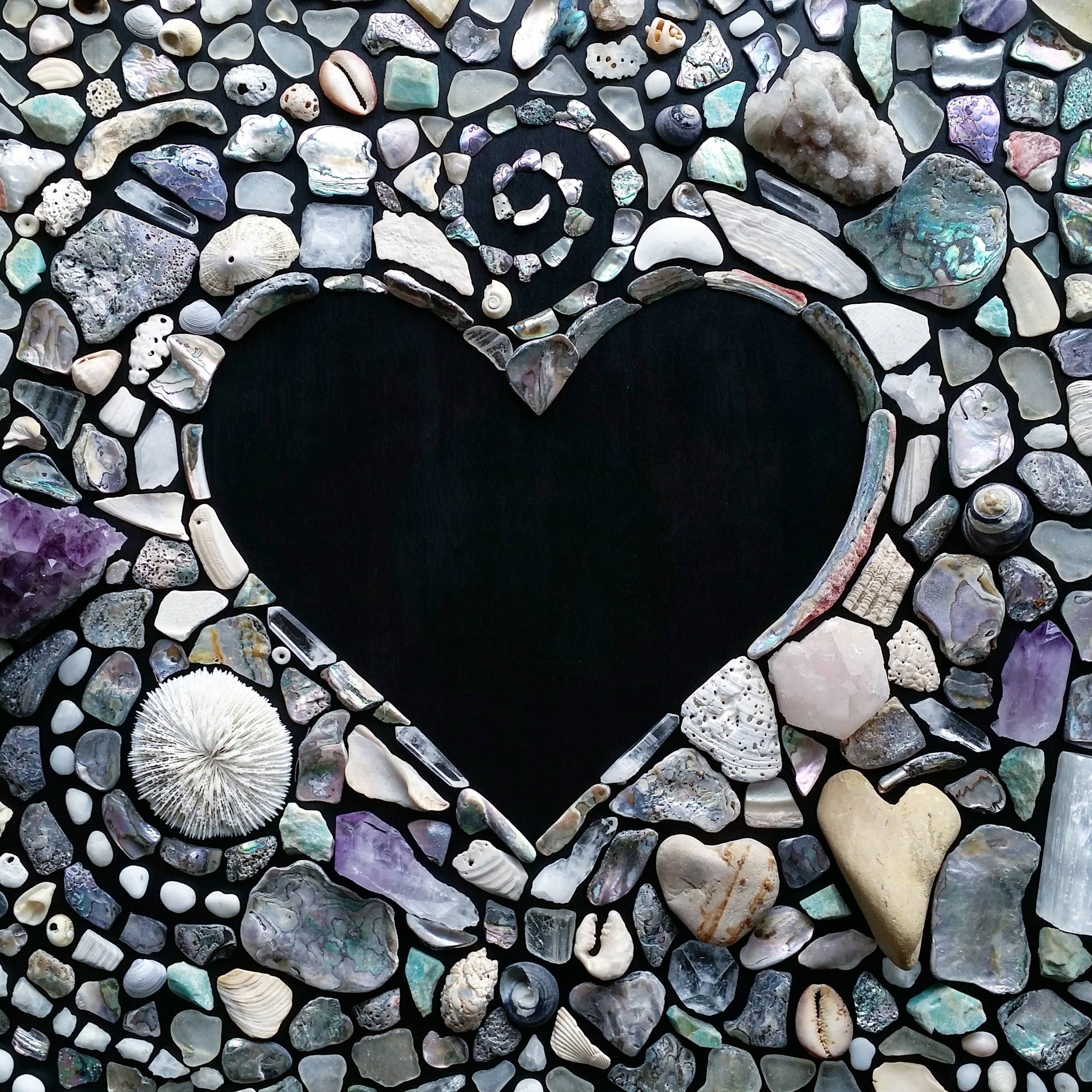 Sarah Smiles Creations - Shells & Stones • Beach Greeting Card • Shoreline Love
