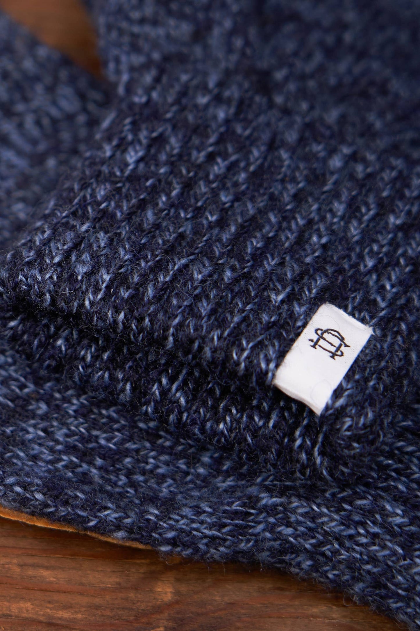 Upstate Stock - Denim Melange Ragg Wool Full Glove