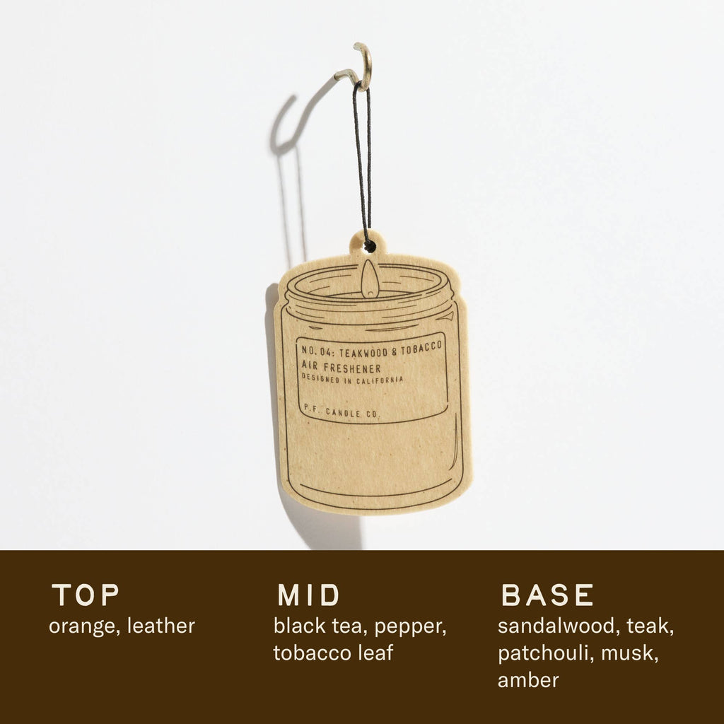 P.F. Candle Co. - Teakwood & Tobacco– Air Freshener
