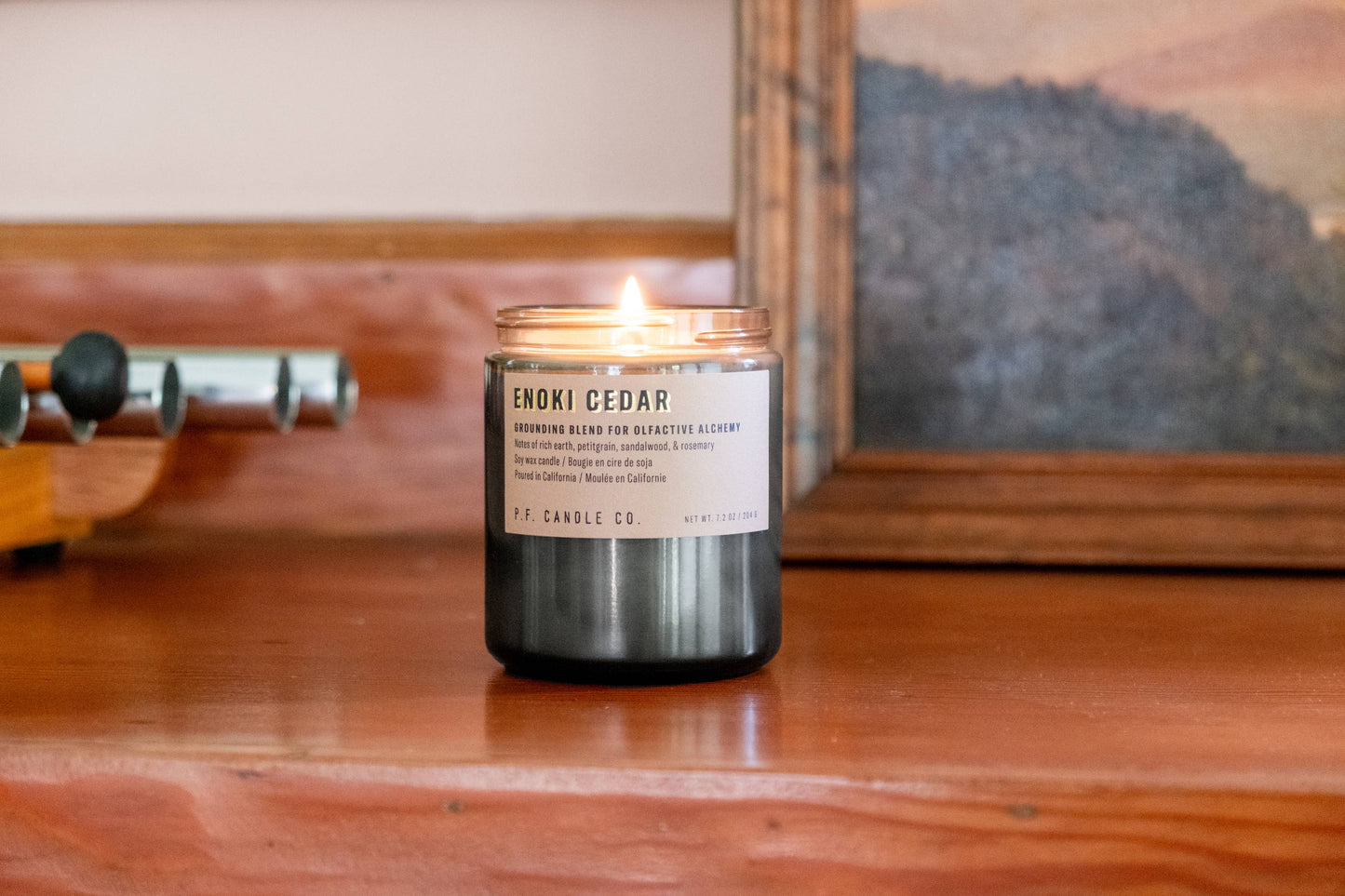 P.F. Candle Co. - Enoki Cedar - 7.2 oz Alchemy Soy Candle