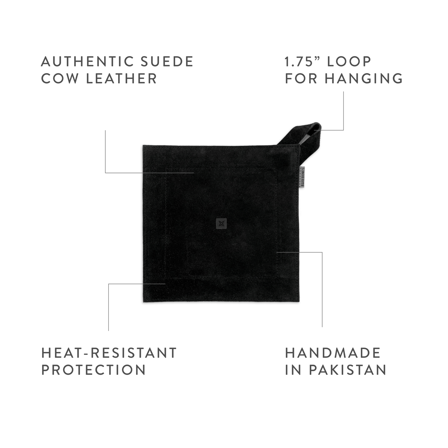 Barebones - Suede Leather Hot Pads