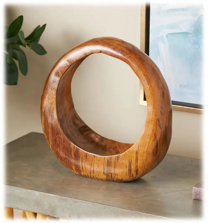 Teak Sculpture Circle ( 2 sizes)