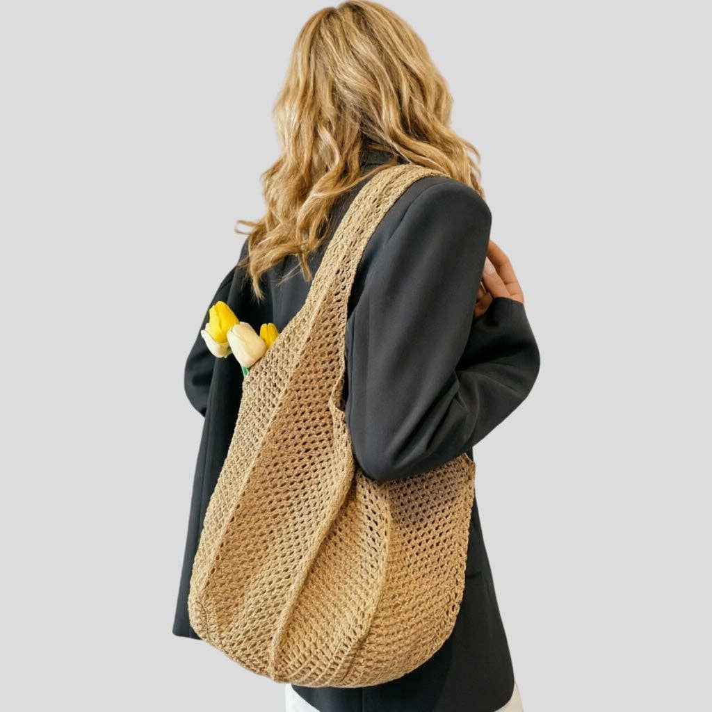 DAYLA - Handmade Crochet Mesh Tote