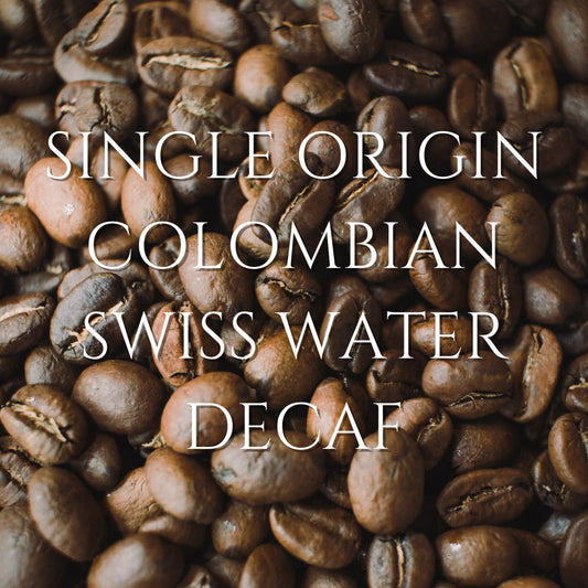 Single Origin - 100% Colombian Swiss Water Decaffeinated Whole Bean Coffee