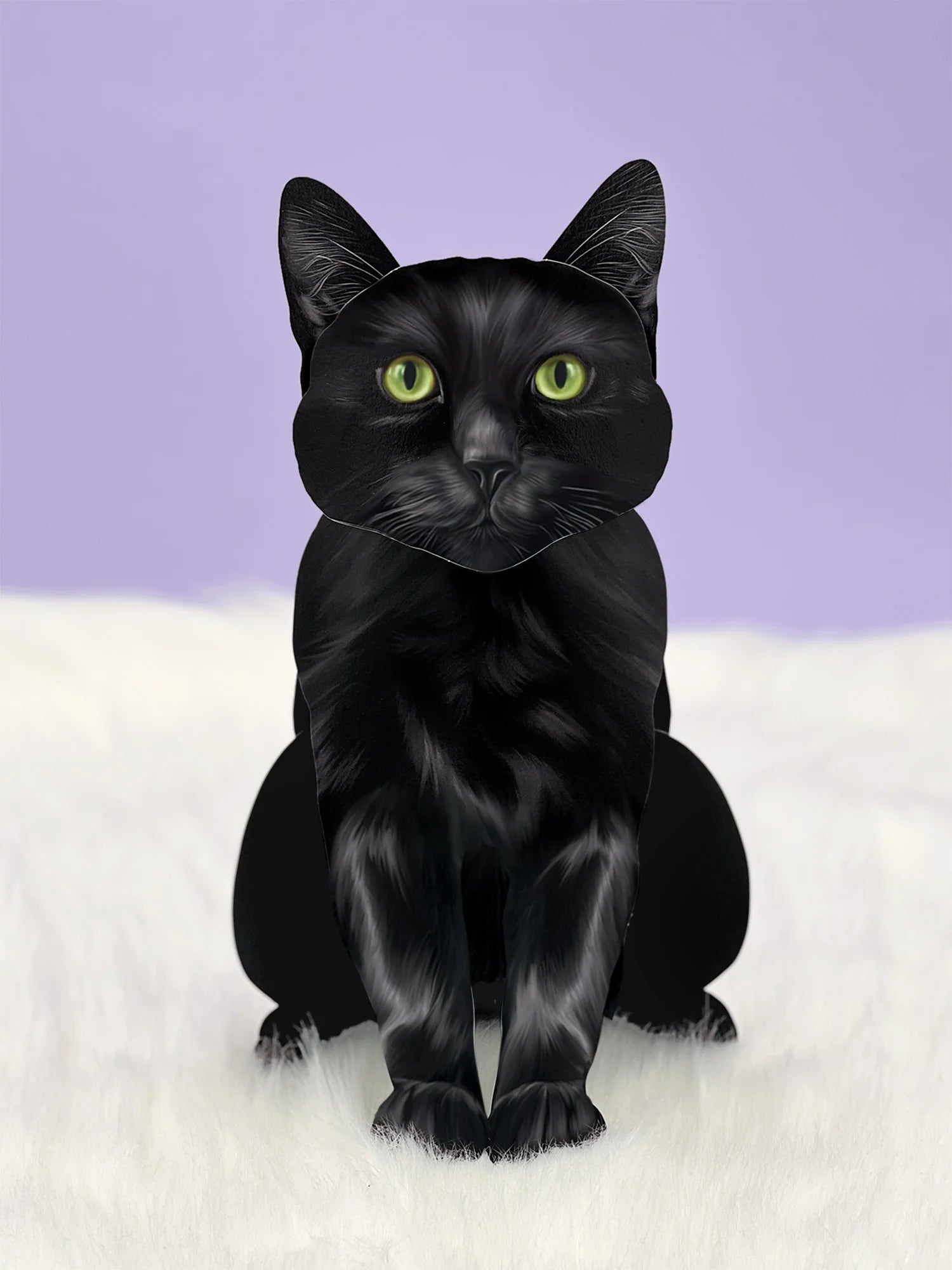 Freshcut Paper. Black Cat - Pop Up Greeting Card