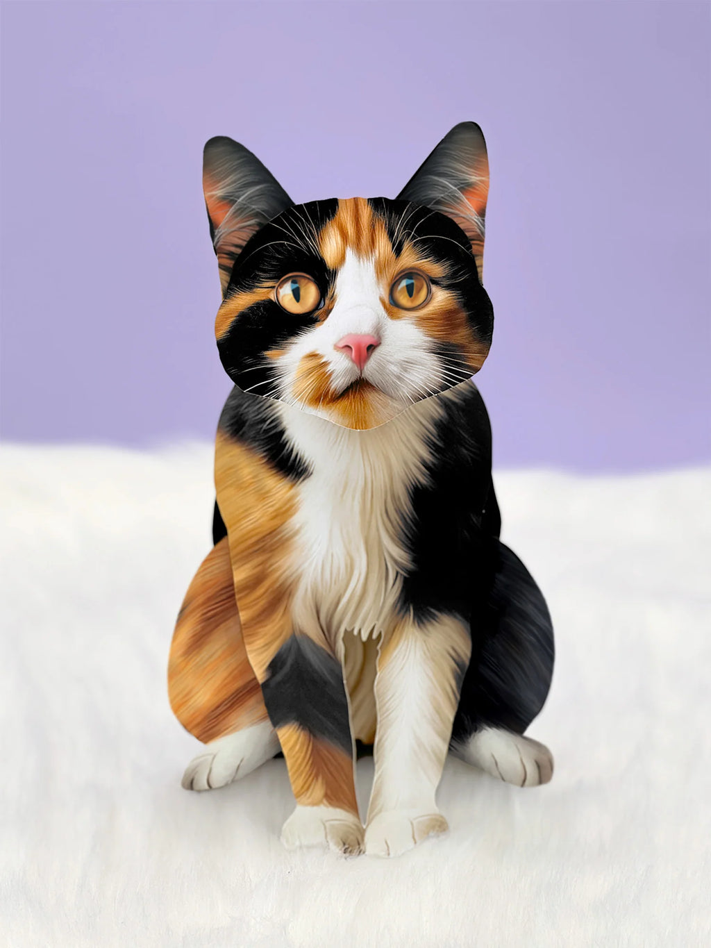 Freshcut Paper Calico Cat - Pop Up Greeting Card